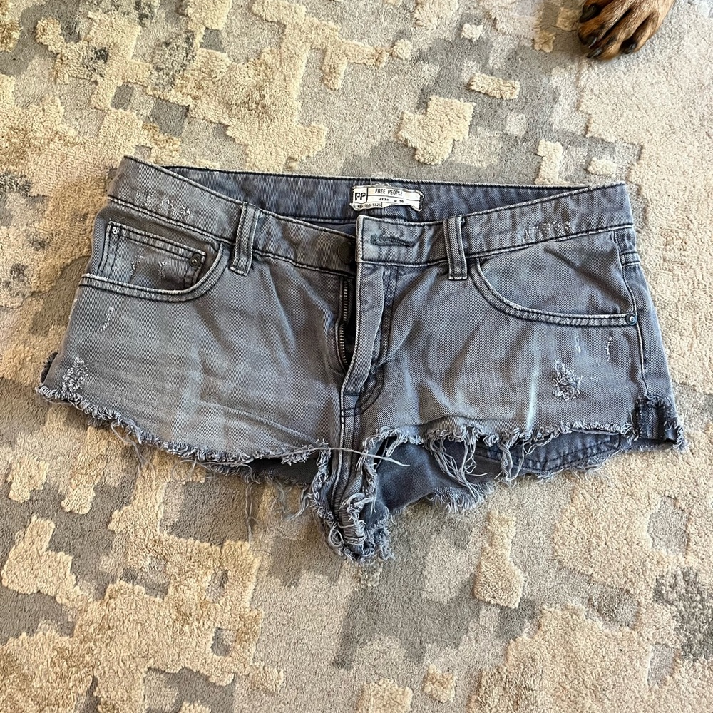 Free People denim shorts